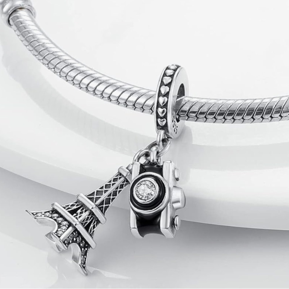 Effiel tower charm in sterling silver for your Pandora bracelet - Picture 2 of 2